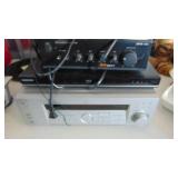 Sony AM/FM Receiver, Omtimus Amplifier and Samsung Blue Ray Player
