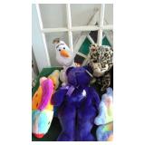 6- Large TY Buddies and 2- Dragons