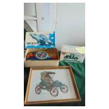 Conoco Bank in Box, Vintage Aircraft in Box and Picture