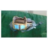 Cast Iron Fisherman and Cast Iron Elephant Bank