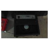 Small Instrument Amp, Toy Instrument and Pair of Car Speakers