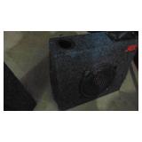 Small Instrument Amp, Toy Instrument and Pair of Car Speakers