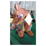 Large Mexican Decorated Tera Cotta Horse