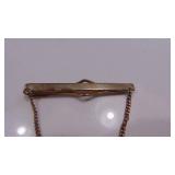 12Kt- 2 Leaf Tie Clip