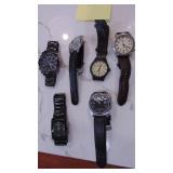 6-Mens Watches Fossil, Timex, Accutine