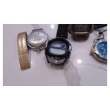 6-Mens Watches for Parts or Repair