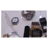 6-Mens Watches for Parts or Repair