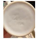 Set of Four Vintage White Fiesta Coffee Mugs