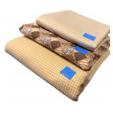 High Quality Fabric - 3 Large Pieces - Neutral Colors