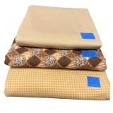 High Quality Fabric - 3 Large Pieces - Neutral Colors