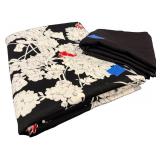 High Quality Fabric - Black & White Pieces