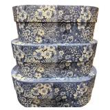 Blue & White Floral Nesting Boxes - Bob