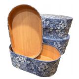 Blue & White Floral Nesting Boxes - Bob