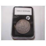 1898 MORGAN SILVER DOLLAR COIN