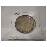 1921-D MORGAN SILVER DOLLAR COIN