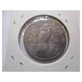 1922 PEACE SILVER DOLLAR COIN