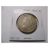 1922-S PEACE SILVER DOLLAR COIN
