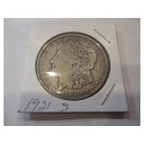 1921-S MORGAN SILVER DOLLAR COIN