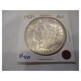 1921 MORGAN SILVER DOLLAR COIN