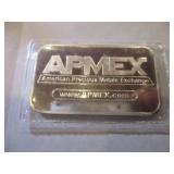 APMEX SILVER ONE TROY OUNCE