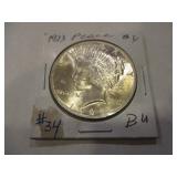 1923 PEACE SILVER DOLLAR COIN