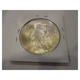 1923 PEACE SILVER DOLLAR COIN