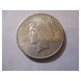 1925 PEACE SILVER DOLLAR COIN