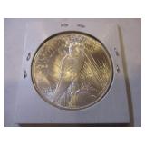 1923 PEACE SILVER DOLLAR COIN