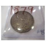 1879 MORGAN SILVER DOLLAR COIN