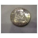 1963 FRANKLIN SILVER HALF DOLLAR