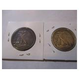 1943 & 1943 WALKING LIBERTY HALF DOLLARS