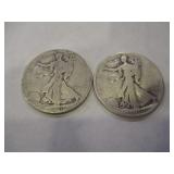 1929 & 1920 WALKING LIBERTY HALF DOLLARS