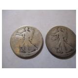1917 & 1927 WALKING LIBERTY HALF DOLLARS