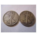 1929 & 1934 WALKING LIBERTY HALF DOLLARS