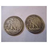 1929 & 1934 WALKING LIBERTY HALF DOLLARS