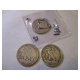 1929,1941 & 1942 WALKING LIBERTY HALF DOLLARS