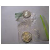 2 1964 EISENHOWER 1/2 DOLLARS