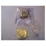 2 1964 EISENHOWER 1/2 DOLLARS