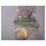 2 1964 EISENHOWER 1/2 DOLLARS