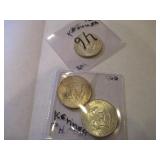 3 1964 EISENHOWER 1/2 DOLLARS