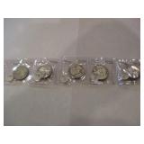 55,56,57-D,58-D & 59-D WASHINGTON QUARTERS