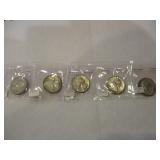 50-S,51,52,53 & 54-S WASHINGTON QUARTERS