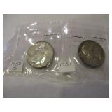 50-S,51,52,53 & 54-S WASHINGTON QUARTERS