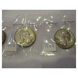 50-S,51,52,53 & 54-S WASHINGTON QUARTERS