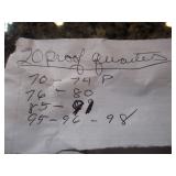 20 PROOF QUARTERS