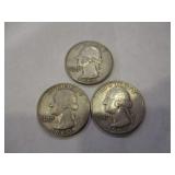 3 1960 WASHINGTON QUARTERS