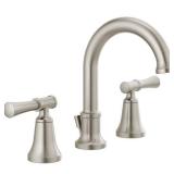 Delta Chamberlain 8 in. Widespread 2-Handle Bathroom Faucet in SpotShield Brushed Nickel
