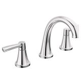Delta Casara 8 in. Widespread Double Handle Bathroom Faucet in Polished Chrome