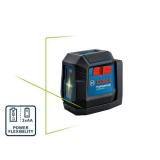 Bosch 65 ft. Dual Power Battery Green Beam Self-Leveling Cross-Line Laser Level with Lithium Ion Battery