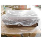 Signature DESIGN BY ASHLEY Carianna Brown Leather Match Rectangle Accent Ottoman